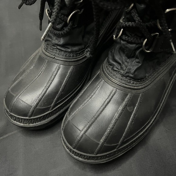 KAMIK Winter Snow Boots Waterproof Black Insulated Liner Mens Size 6 main image 5